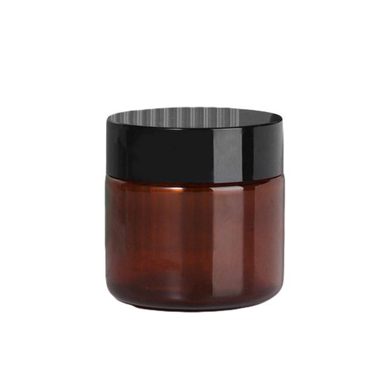 10pcs Brown PET Plastic Frosted Wide Mouth Bottles - 120ml