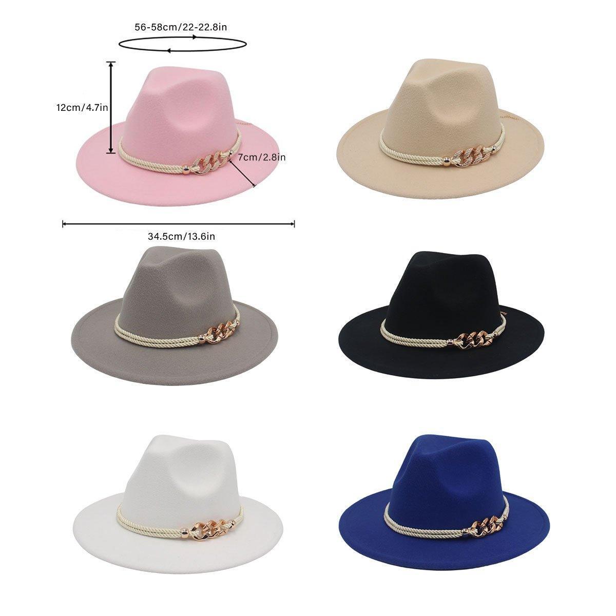 Jazz Hat Retro Large Brim Unisex Headwear - Blue - SuperSaverAU - view 3