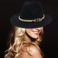 Jazz Hat Retro Large Brim Unisex Headwear - Blue - SuperSaverAU - view 4