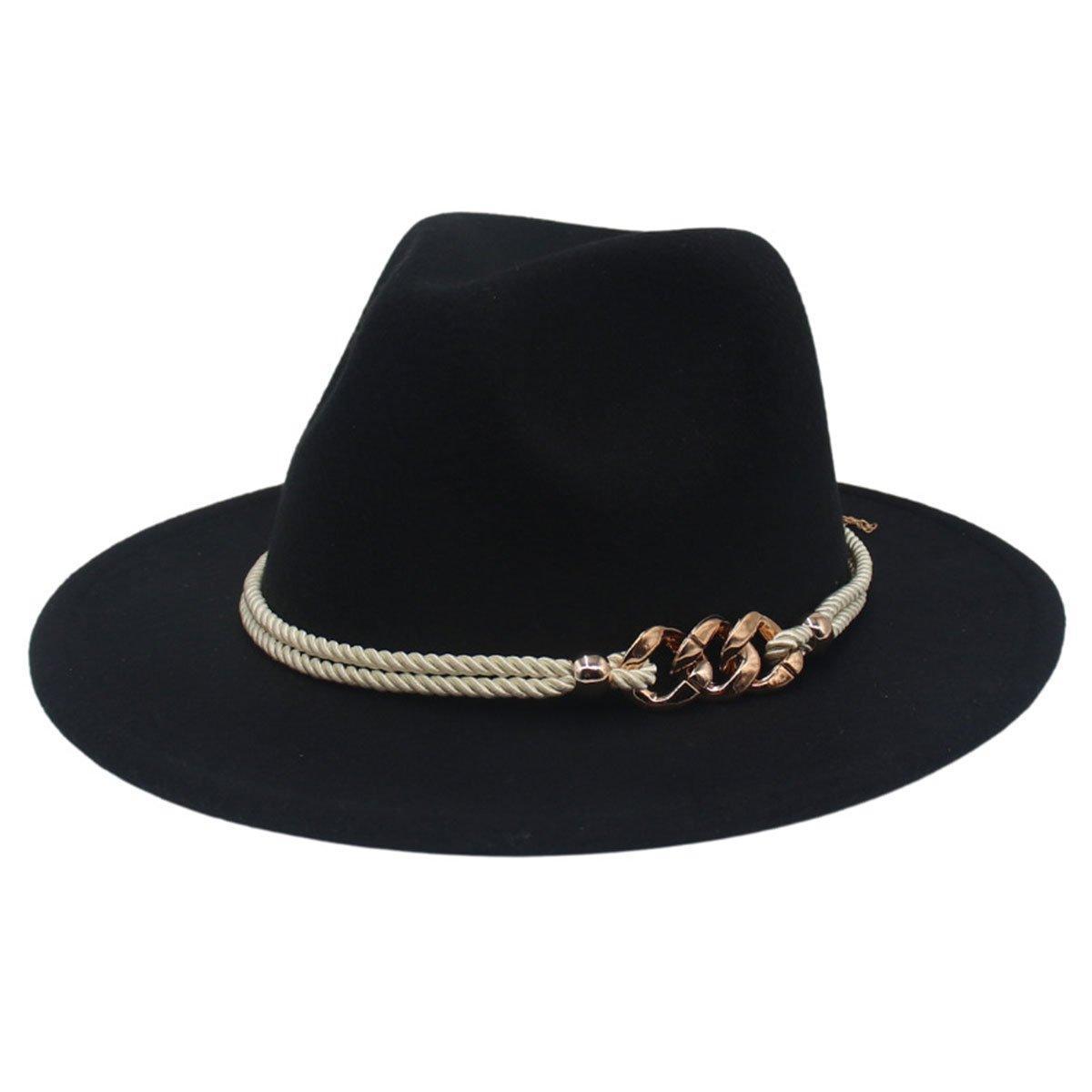 Jazz Hat Retro Large Brim Unisex Headwear - White - SuperSaverAU - view 11