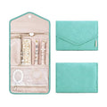 Premium Periea Green Travel Jewellery Roll Pouch Organiser 45x15cm