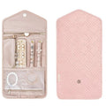 Premium Periea Pink Travel Jewellery Roll Pouch Organiser 45x15cm