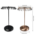 Iron Jewellery Rack Rotating Necklace Display - Black - SuperSaverAU - view 3