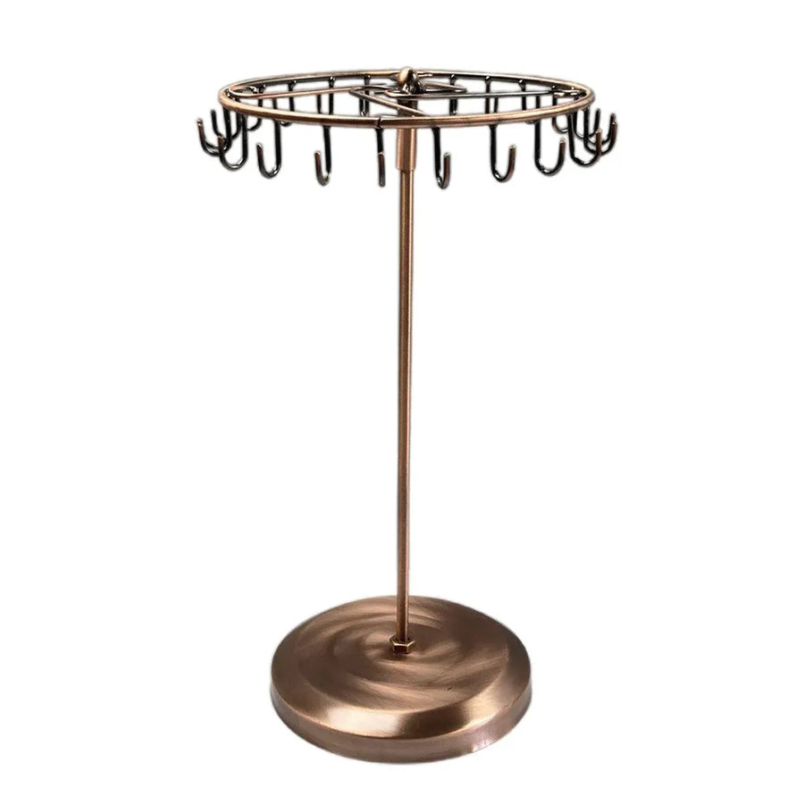 Premium Bronze Rotating Iron Jewellery Display Stand