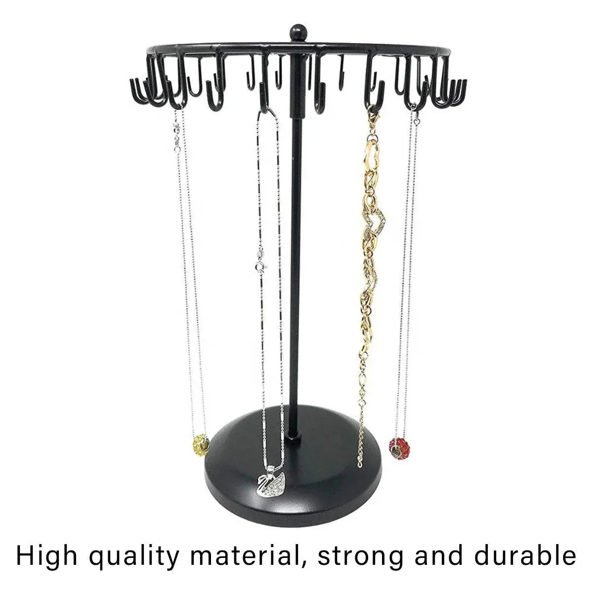 Premium Bronze Rotating Iron Jewellery Display Stand