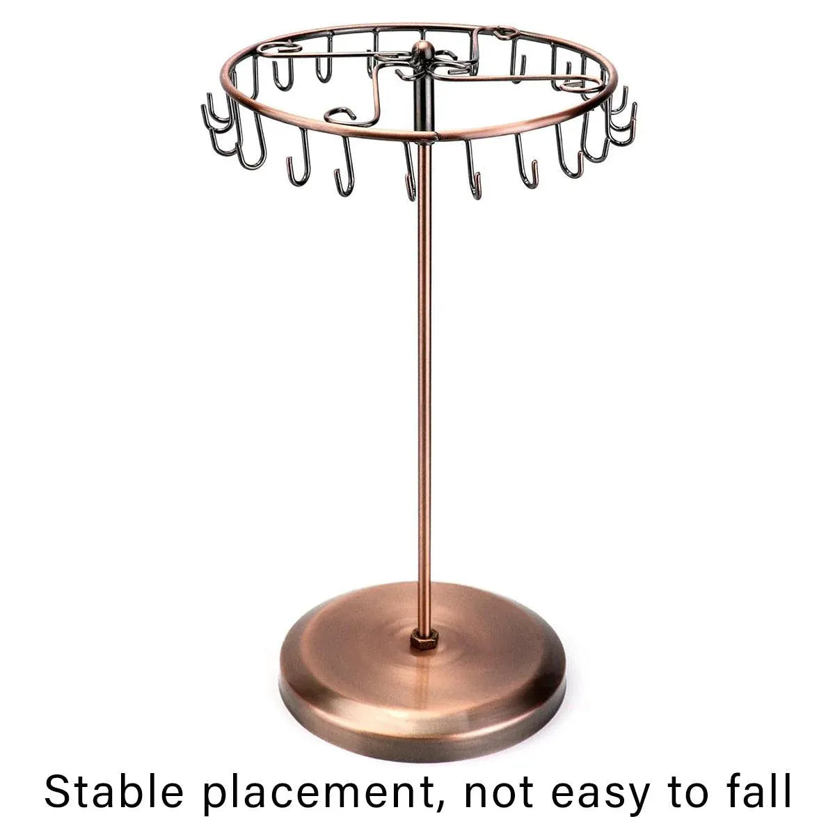 Premium Bronze Rotating Iron Jewellery Display Stand