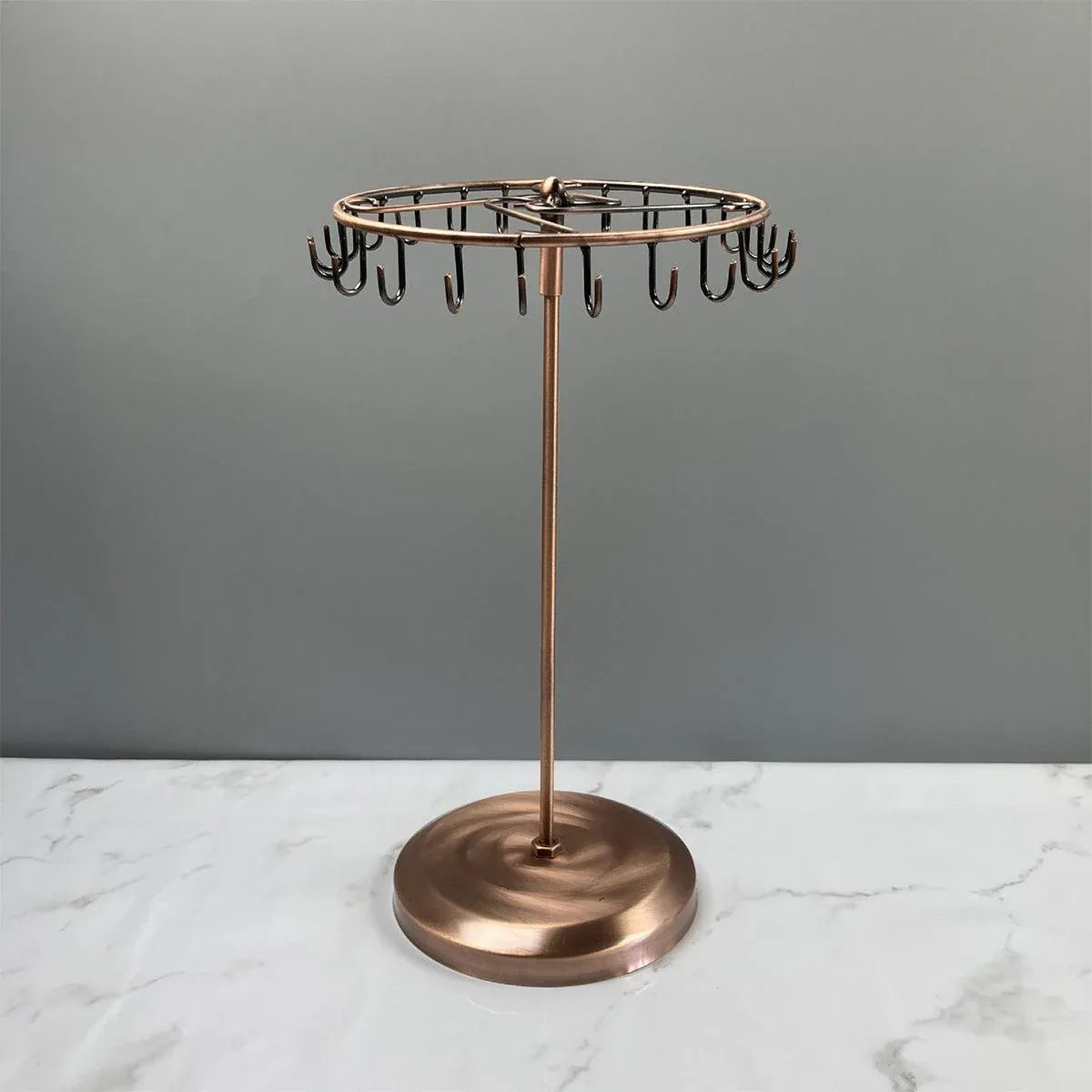 Premium Bronze Rotating Iron Jewellery Display Stand
