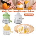 Premium Manual Citrus Juicer – White 500ml with Measuring Cup