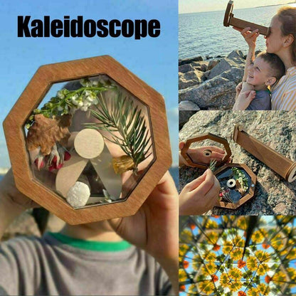 DIY Wooden Kaleidoscope Kit for Children - Craft Toy Gift