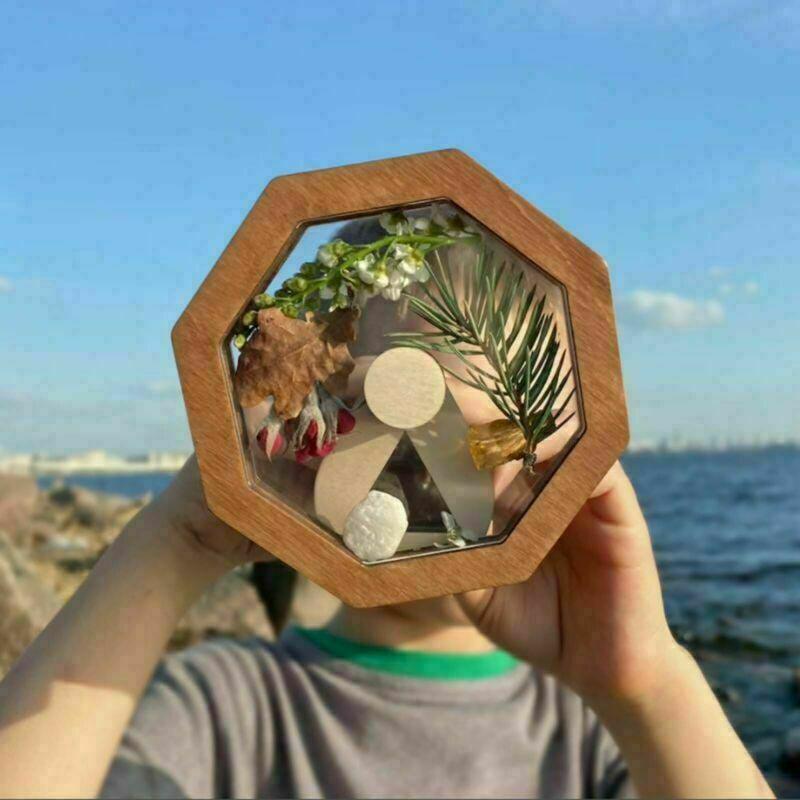 DIY Wooden Kaleidoscope Kit for Children - Craft Toy Gift