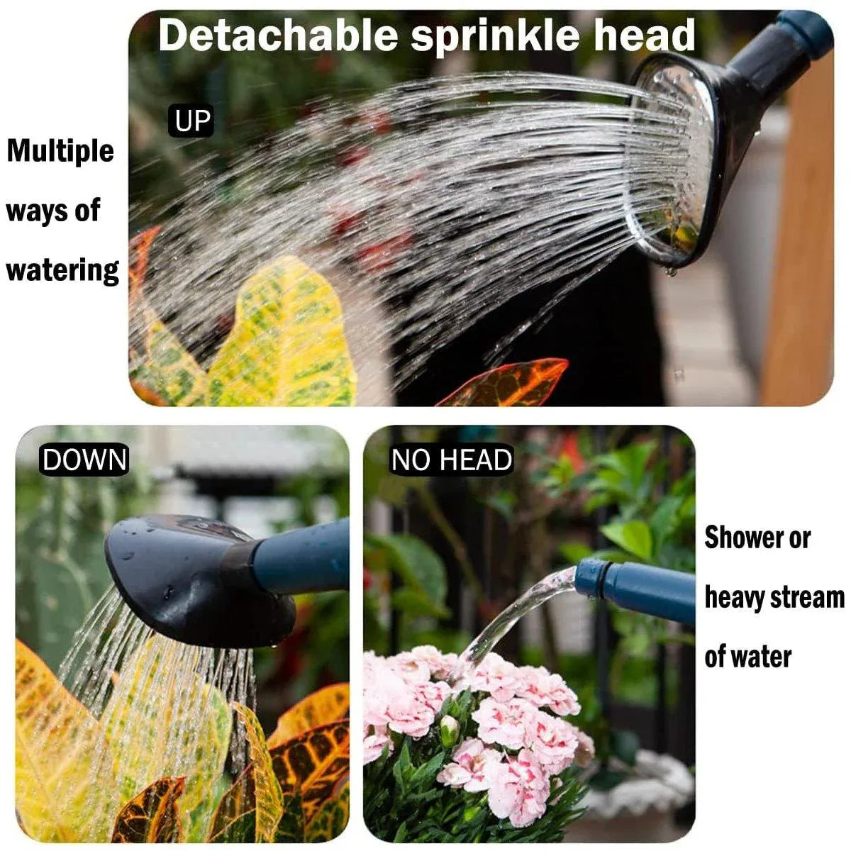 Premium 3L Retro Long Spout Watering Can – Grey