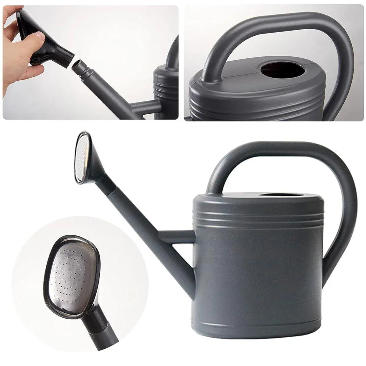 Premium 3L Retro Long Spout Watering Can – Grey