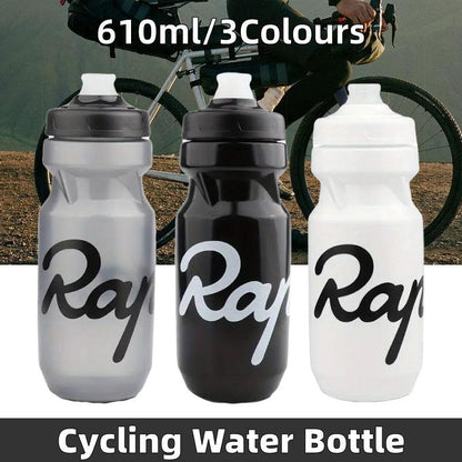 610ML Cycling Water Bottle, Portable Squeeze & Leakproof Sports Bottle - Black
