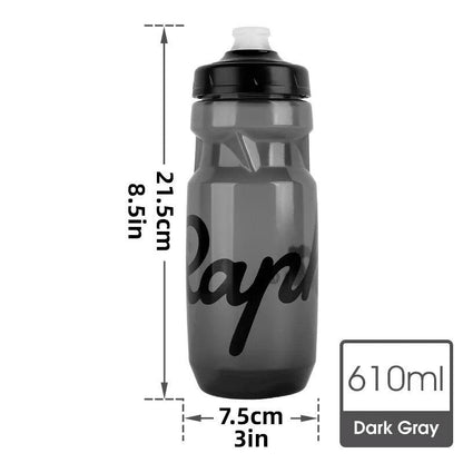 610ML Cycling Water Bottle, Portable Squeeze & Leakproof Sports Bottle - Black