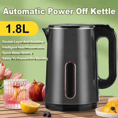 1.8L Electric Kettle - Fast Boiling with Automatic Shut Off