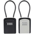 Combination Key Lock Box for Home Security - Portable Black Storage - SuperSaverAU - view 2