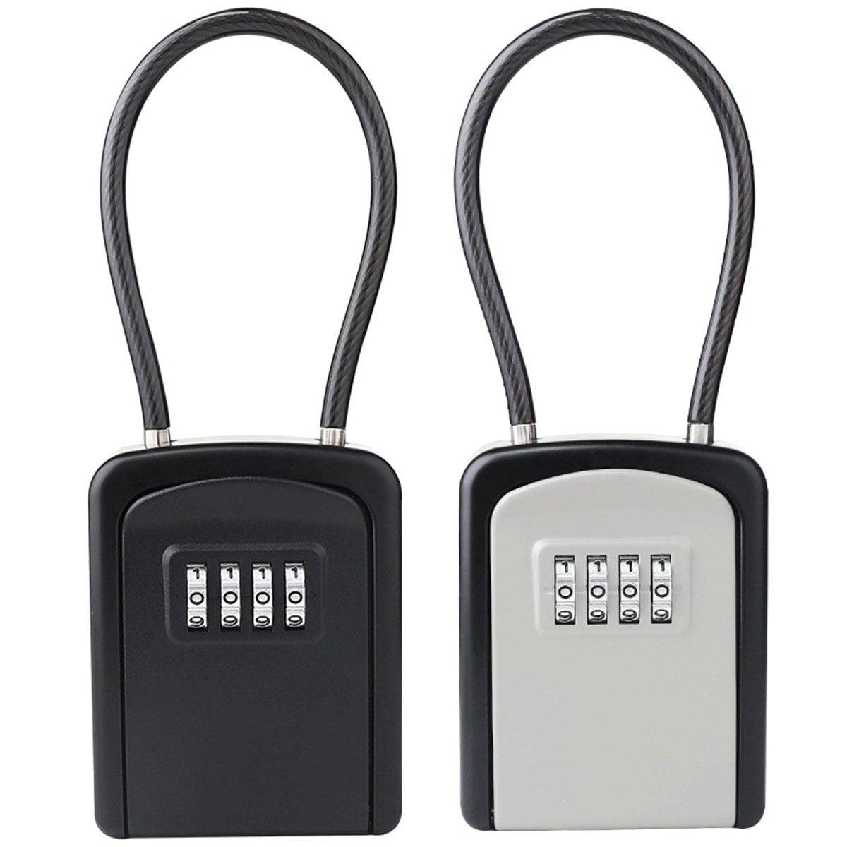 Combination Key Lock Box for Home Security - Portable Black Storage - SuperSaverAU - view 2