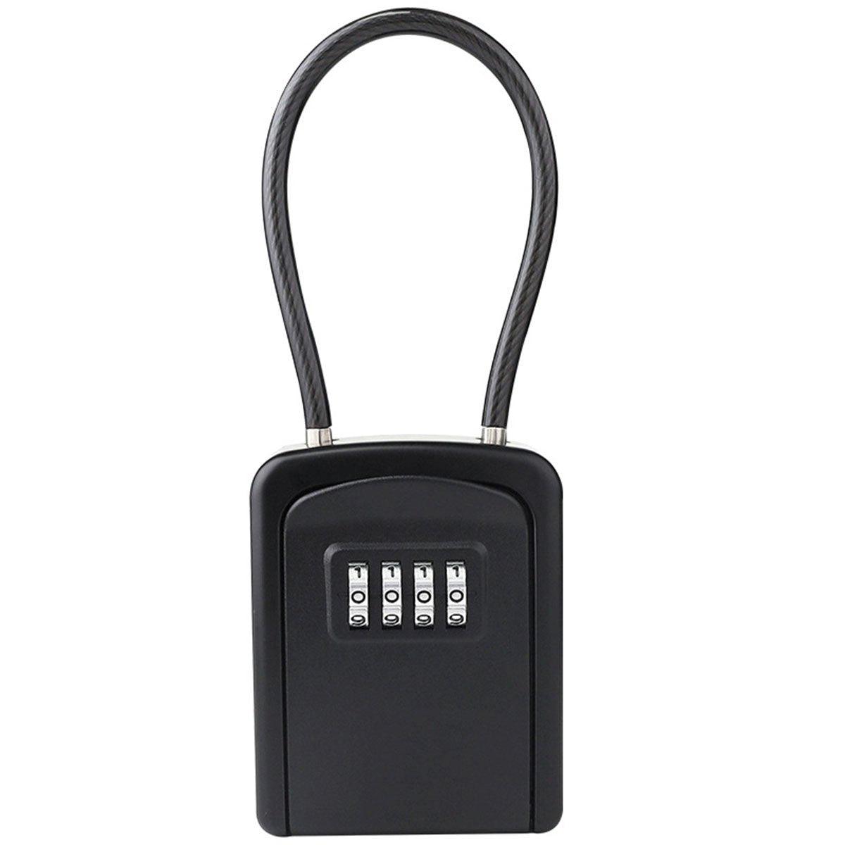 Combination Key Lock Box for Home Security - Portable Black Storage - SuperSaverAU - view 7