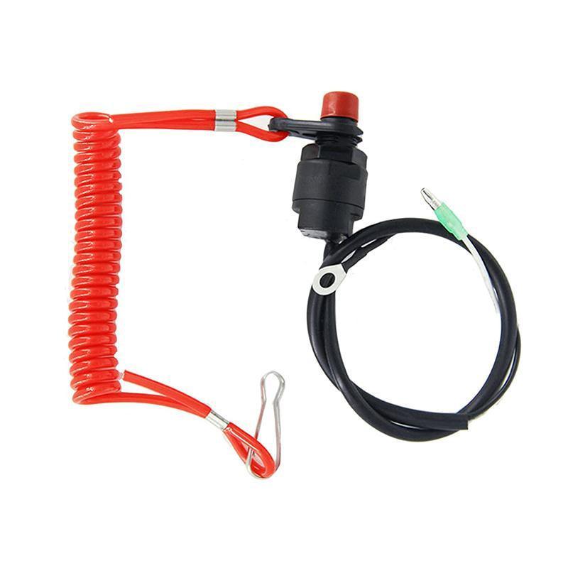 Premium Outboard Motor Kill Stop Switch with Lanyard