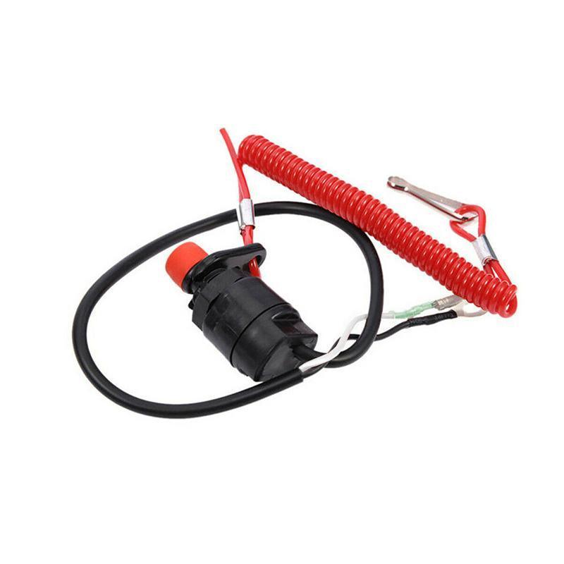 Premium Outboard Motor Kill Stop Switch with Lanyard