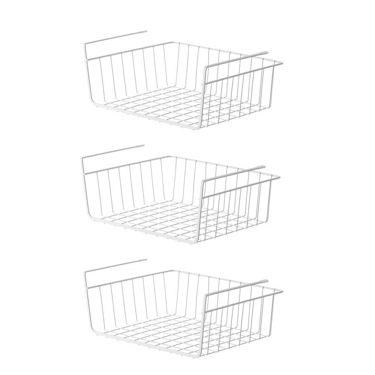 3PCS Hanging Storage Baskets for Kitchen and Wardrobe Organization