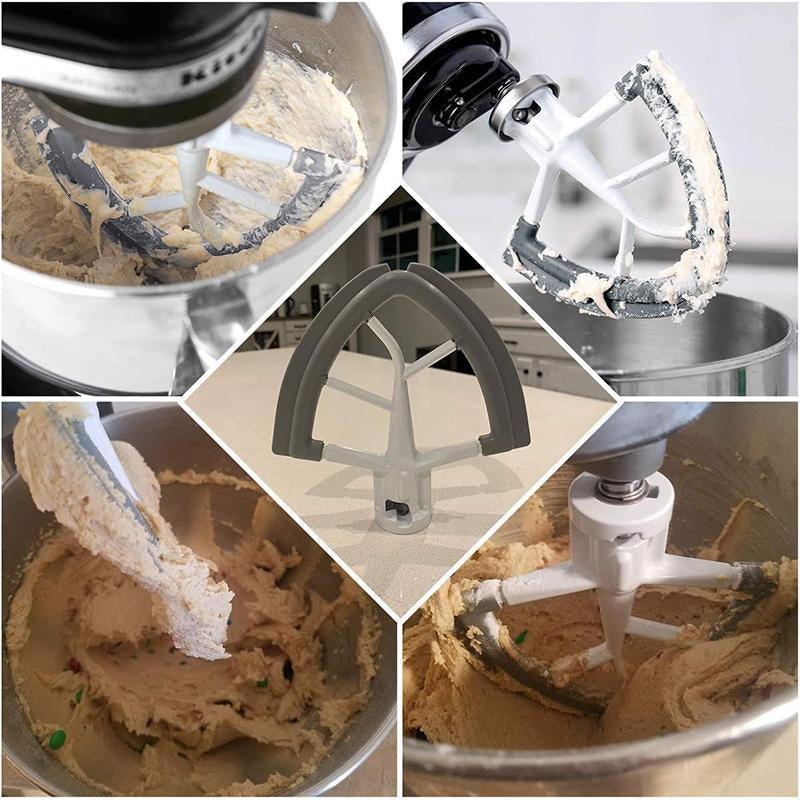 Premium Flex Edge Beater Paddle Scraper for KitchenAid Tilt Head Mixer