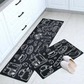 45x180cm Kitchen Mat Non-Slip Waterproof Pvc Floor Rug Carpet Anti-Oil Easy Clean - Gilding - SuperSaverAU - view 3