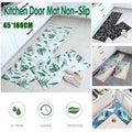 45x180cm Kitchen Mat Non-Slip Waterproof Pvc Floor Rug Carpet Anti-Oil Easy Clean - Whale - SuperSaverAU - view 1