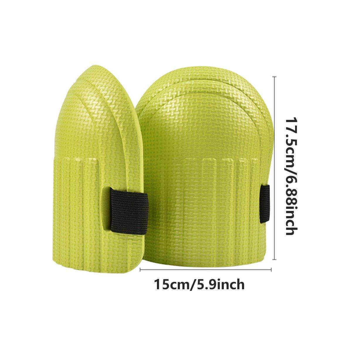 EVA Foam Knee Pads (5 Pairs) for Construction & Flooring - Water-Resistant Black