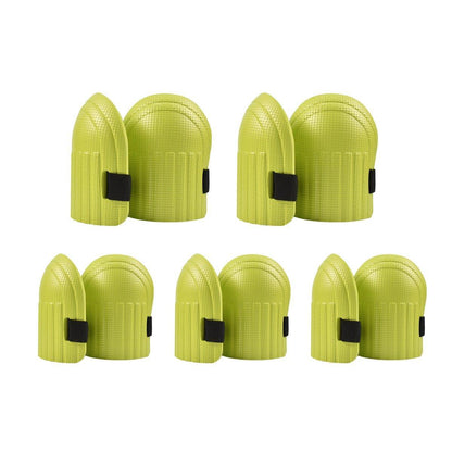 EVA Foam Knee Pads (5 Pairs) for Construction & Flooring - Water-Resistant Black