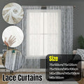 Premium Lace Curtain Panel – White 145 x 150cm