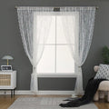 Premium Lace Curtain Panel – White 145 x 150cm
