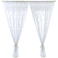 Premium Lace Curtain Panel – White 145 x 150cm