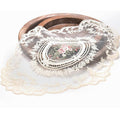 4 Pack Retro Lace Oval Placemats 31x42cm French Crochet Doilies 4 Colors Set - Sky Blue - SuperSaverAU - view 4