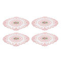 4 Pack Retro Lace Oval Placemats 31x42cm French Crochet Doilies 4 Colors Set - Sky Blue - SuperSaverAU - view 6
