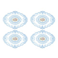 4 Pack Retro Lace Oval Placemats 31x42cm French Crochet Doilies 4 Colors Set - White - SuperSaverAU - view 3