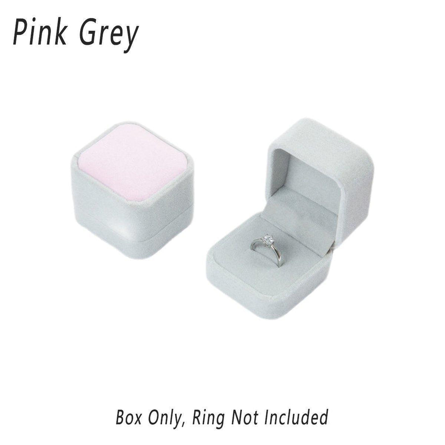 Premium Flannelette Jewellery Gift Boxes – Pink Grey 10 Pack