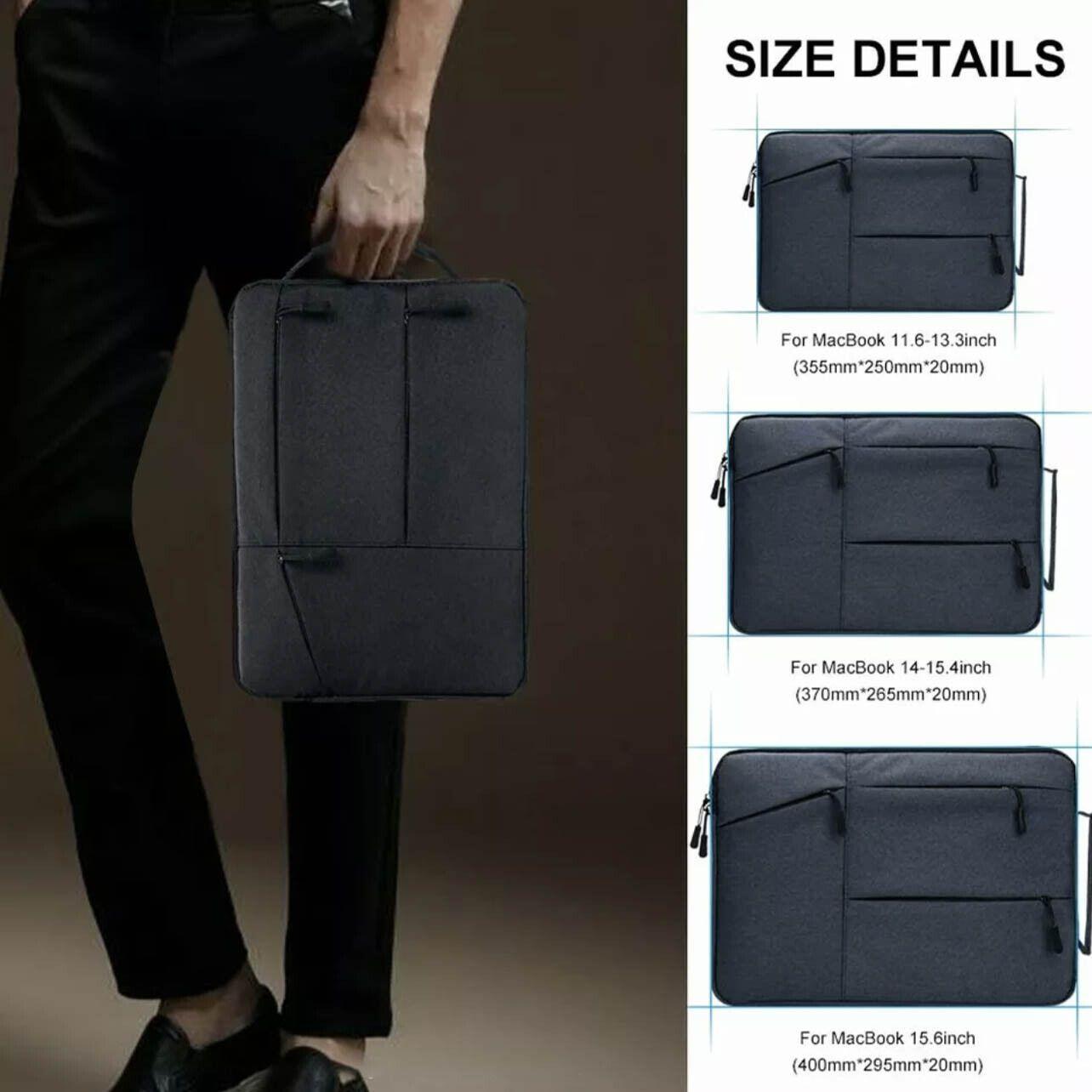 MacBook Air/Pro 12.9”-13.3” Laptop Sleeve - Black - SuperSaverAU - view 3