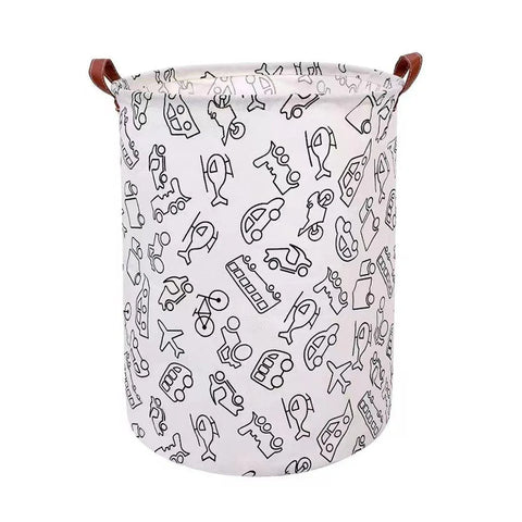 Premium Foldable Laundry Basket – Cars Waterproof Fabric