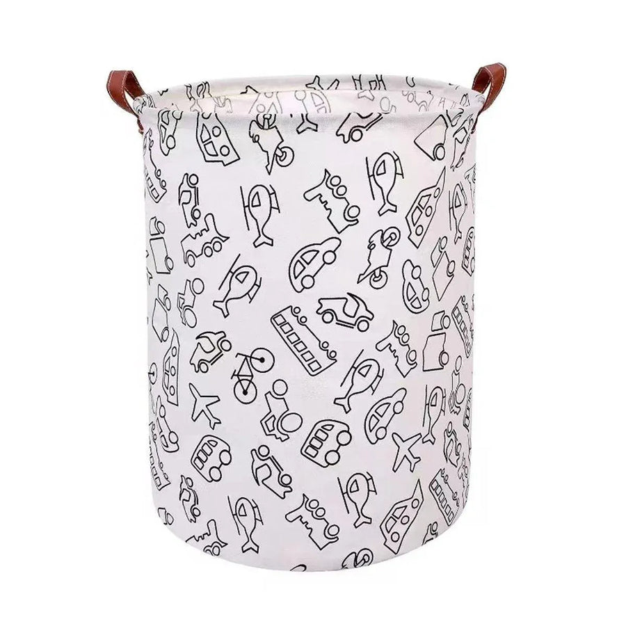 Premium Foldable Laundry Basket – Cars Waterproof Fabric