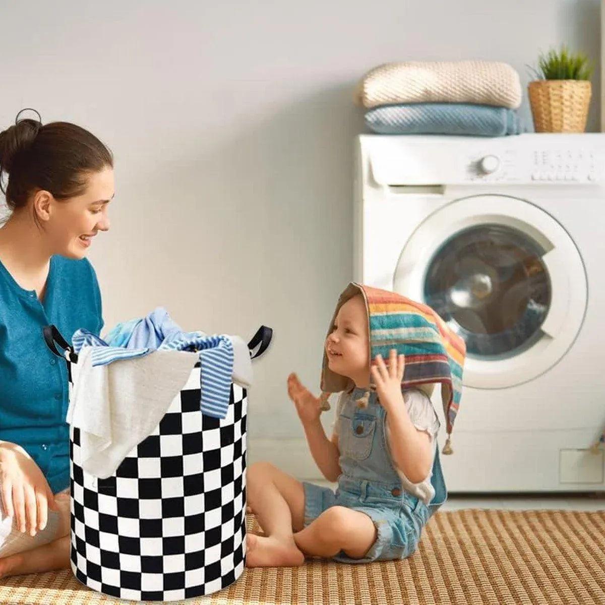 Premium Foldable Laundry Basket – Cars Waterproof Fabric