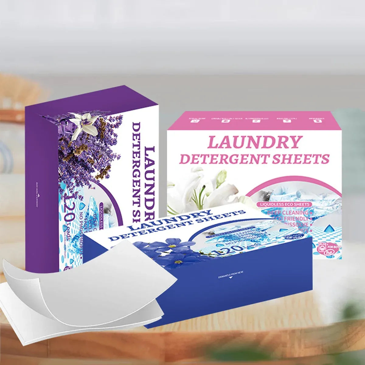 Premium Concentrated Laundry Tablets – Flax 120 Pack