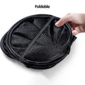 Premium Foldable Mesh Laundry Hampers – Black 2 Pack