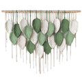Cotton Rope Woven Leaves Tapestry 100cm for Living Room Bedroom Decor - SuperSaverAU - view 1