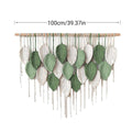 Cotton Rope Woven Leaves Tapestry 100cm for Living Room Bedroom Decor - SuperSaverAU - view 2