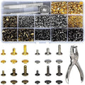 484pcs Leather Rivets Tool Kit - Double Cap Rivet Set for DIY Projects - SuperSaverAU - view 2