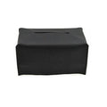 Premium PU Leather Tissue Box Dispenser – Black Large