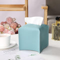 Premium PU Leather Tissue Box Dispenser – Black Large
