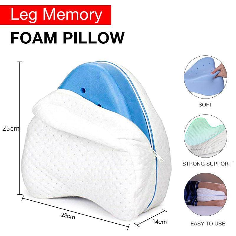 Premium Memory Foam Knee Support Leg Pillow – Washable Cover
