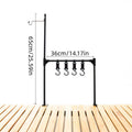 Outdoor Camping Lamp Stand, Aluminum Alloy, Adjustable Base, 25.59 x 14.17 inches - SuperSaverAU - view 3